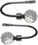 2Pcs Silver Metal Crystal Curtain Holdback Wall Tie Backs Hooks Holder Hanger Carousel 7