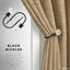 2Pcs Silver Metal Crystal Curtain Holdback Wall Tie Backs Hooks Holder Hanger Carousel 8
