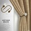 2Pcs Silver Metal Crystal Curtain Holdback Wall Tie Backs Hooks Holder Hanger Carousel 11