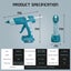 New 100W Cordless Hot Glue Gun for Makita 18V Battery Sale Sale Carousel 6