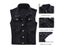 New Denim Vest Men Punk Rock Rivet Cowboy Black Jeans Waistcoat Fashion Men Carousel 5