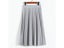Spring Autumn Fashion Women's High Waist Pleated Solid Color Half Length Carousel 1