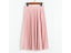 Spring Autumn Fashion Women's High Waist Pleated Solid Color Half Length Carousel 3