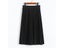 Spring Autumn Fashion Women's High Waist Pleated Solid Color Half Length Carousel 4