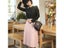 Spring Autumn Fashion Women's High Waist Pleated Solid Color Half Length Carousel 5