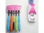 Bathroom Gadgets Automatic Toothpaste Dispenser 5pcs Toothbrush Holder Set Wall Carousel 8