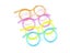 1PC Fun Soft Plastic Straw Funny Glasses Flexible Drinking Toys Party Joke Tube Carousel 5