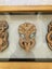 NEW Aeon Triple Landscape Kauri Carved Tiki/Wheku/Manaia Paua Inlay Framed Art Carousel 5