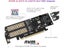 Onvian 3 In 1 NGFF And MSATA SSD Adapter Card M.2 NVME To PCIe 16X/M.2 SATA SSD Carousel 4
