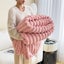 Luxurious Faux Rabbit Fur Throw Blanket -Cozy for Couch, Office, Outdoor& Travel Carousel 3