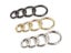 5pcs Round Spring Gate DO Ring Keyring Leather Bag Belt Strap Dog Chain Buckle Carousel 5