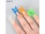 KADS Nail Form Multi Function C Curve Pinching Clips Clamp 4 Colors Acrylic Carousel 6