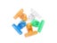 KADS Nail Form Multi Function C Curve Pinching Clips Clamp 4 Colors Acrylic Carousel 7