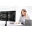 Loctek Eco Mount, 10"-30" Quad Monitors Ergonomic Swivel Arm - VESA 75 & 100mm - Carousel 5