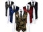 Gold Steampunk Men's Sleeveless Slim Fit Paisley Floral Vest Single Button Carousel 2