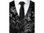 Gold Steampunk Men's Sleeveless Slim Fit Paisley Floral Vest Single Button Carousel 7
