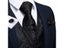 Mens Slim Fit Wedding Suit Vest Casual Sleeveless Waistcoat Set Carousel 1