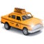 NYC Classic Checkered Taxi Cab Alloy Diecast Pullback Toy with Light & Sound Carousel 1