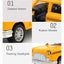 NYC Classic Checkered Taxi Cab Alloy Diecast Pullback Toy with Light & Sound Carousel 2