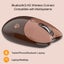 Cute Noiseless Computer Mouse with USB Receiver M3DM -Coffee Color Carousel 3