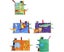 Jungle and Farm Tail Baby Early Education Toy, Activity Crinkle Cloth Book Carousel 3