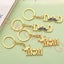 Mom Dad Keychain Mother's Day Father's Day Letter Keyring Pendant Thank You Gift Carousel 1