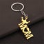 Mom Dad Keychain Mother's Day Father's Day Letter Keyring Pendant Thank You Gift Carousel 7