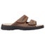 Mens Hush Puppies Slider Brown Sandals Slip On Leather Summer Shoes Carousel 1