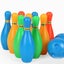 Kids Bowling Set Lawn Games Set Educational Toddler Bowling Pin and Ball Set Kit Carousel 3