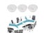 10pcs Electrical Cord Management Grommet Cable Hole Plug Carousel 4