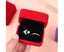 High-quality Velvet Jewelry Case Wedding Couple Double Ring Box Storage Box Carousel 5