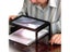 Triple Reading Lens Magnifier 3X Full Page With 4 LED Lights Stand For Seniors Carousel 3