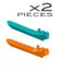 2 x LEGO(R) Parts - Turquoise AND Orange Brick and Axle Separator 96874 Carousel 1