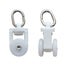 30Pcs White Curtain Track Gliders Twin Wheel Rolling Rail Slider Rollers New Carousel 2