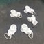 30Pcs White Curtain Track Gliders Twin Wheel Rolling Rail Slider Rollers New Carousel 6