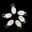 30Pcs White Curtain Track Gliders Twin Wheel Rolling Rail Slider Rollers New Carousel 7