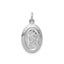 Sterling Silver Rhodium-plated Saint Christopher Pendant, 22x10mm Carousel 1