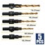 NEW new 5Pcs Tapered Countersink Bit M2 Drill Bits Sets *Clearance* Carousel 8