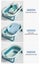 Baby Bathtub With Themometer Carousel 5