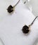 10ct Yellow Gold & Silver Brown Stone Earrings - 2gm - 168922 Carousel 5