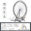 3d Metal Puzzle-home Decoration London Eye Diy Jigsaw Model Building Kitstoy ... Carousel 4