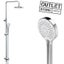 CYGNET COLUMN SHOWER ROUND 3 FUNCTION CHROME Carousel 1