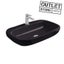 DELETED LINE - DIAL SYMMETRICAL WALL HUNG BASIN 800MM 1 TAP HOLE BLACK Carousel 1