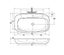 DELETED LINE - DIAL WALL BASIN 900 X 485MM 1 TAPHOLE - BLACK Carousel 2