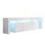 TV Stand Wooden Cabinet with 2 Drawers & 2 Doors - White Carousel 11
