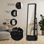 Mirror Jewellery Cabinet Full Length 360 Degree Rotating Storage Organiser Black Carousel 13