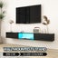 Wall Mounted TV Cabinet Black LED Entertainment Unit Floating Stand Carousel 3