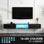Wall Mounted TV Cabinet Black LED Entertainment Unit Floating Stand Carousel 4