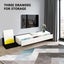 TV Stand Unit Cabinet Extendable Console Entertainment Centre Table Side Storage Carousel 5