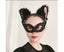 Halloween Black Mask Cat Ear Hairband Set Masquerade Half Face Masks Fancy Carousel 2